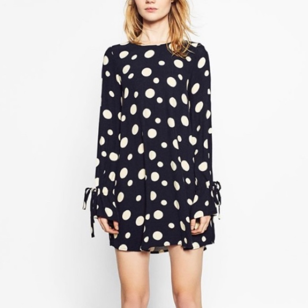 NWOT Zara Short Polkadot Dress Size Small